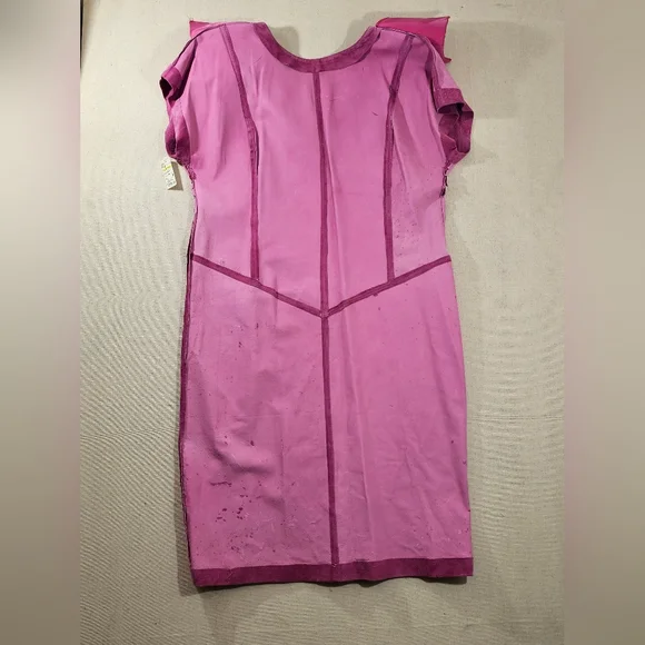 Morgan Taylor Vintage Leather Dress Medium Pink - Picture 3 of 8